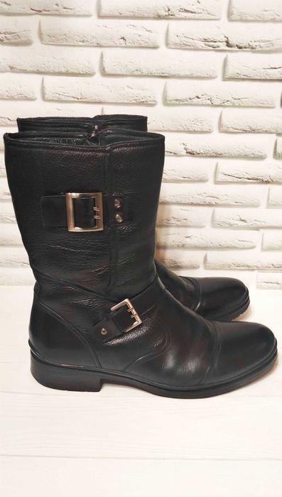 Чоловічі стильні шкіряні чоботи Enrico Fanconi розмір 42-42,5