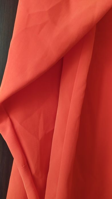 Жіноча блузка морквяного кольору женская шелковая блузка блуза