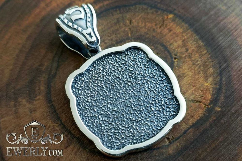 Амулет Серебряный кулон со Львом. Серебряная подвеска Лев 925 пробы