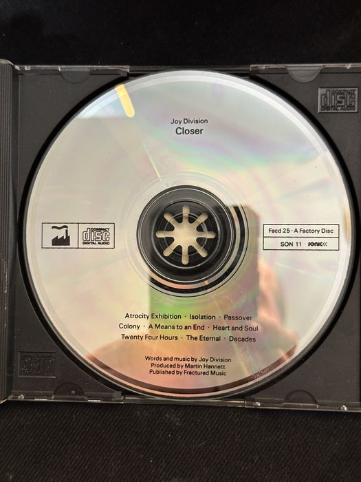 CD "Closer" Joy Division 1991