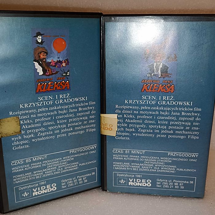 Kasety Akademia Pana Kleksa VHS Video Rondo