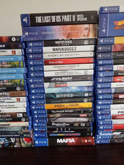 GRY PS4 PS5 God Of War JEDI Last Of Us 2 Gran Turismo SACKBOY Valhalla