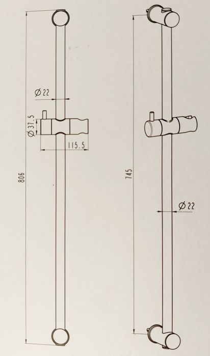 Adjustable Shower Bar427070282322432003