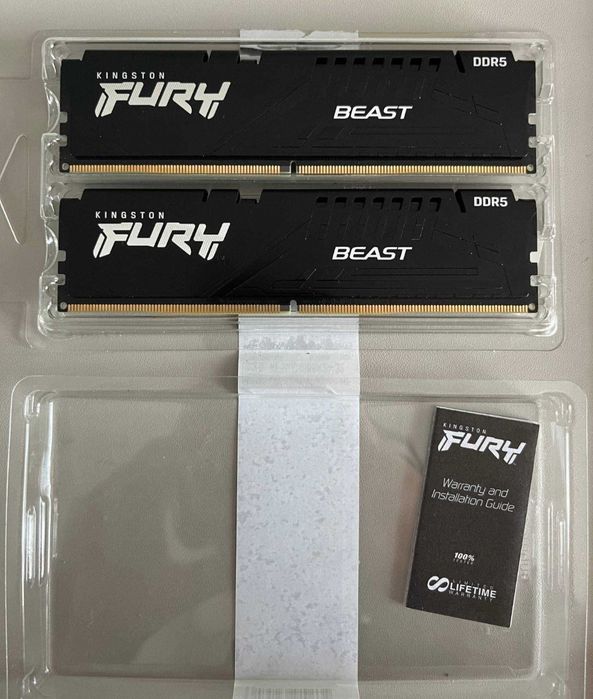 Kingston  32 GB (2x16GB) DDR5 5600 MHz новая