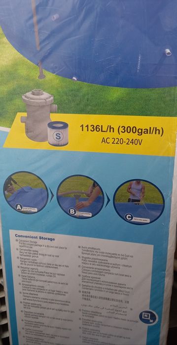 NOVA: Piscina Avenli com bomba e filtro - 3.0M/10' - 3.0Mx76cm