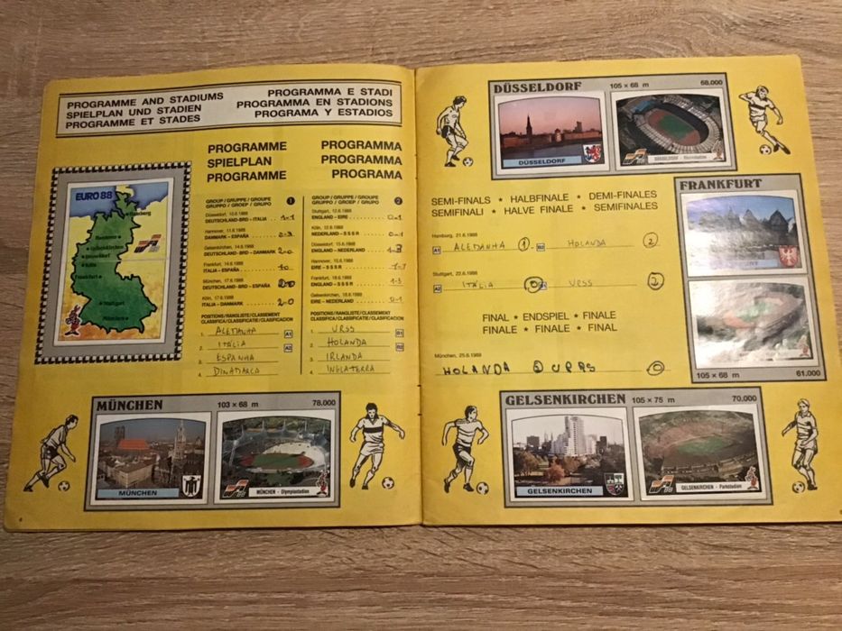 caderneta euro 88 completa