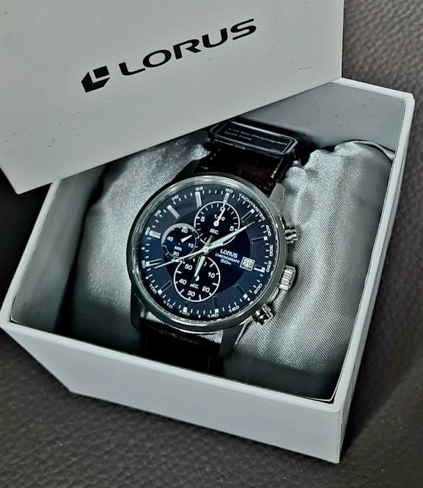 RELÓGIO LORUS QUARTZ CRONÓGRAFO AÇO INOXIDÁVEL MOSTRADOR AZUL