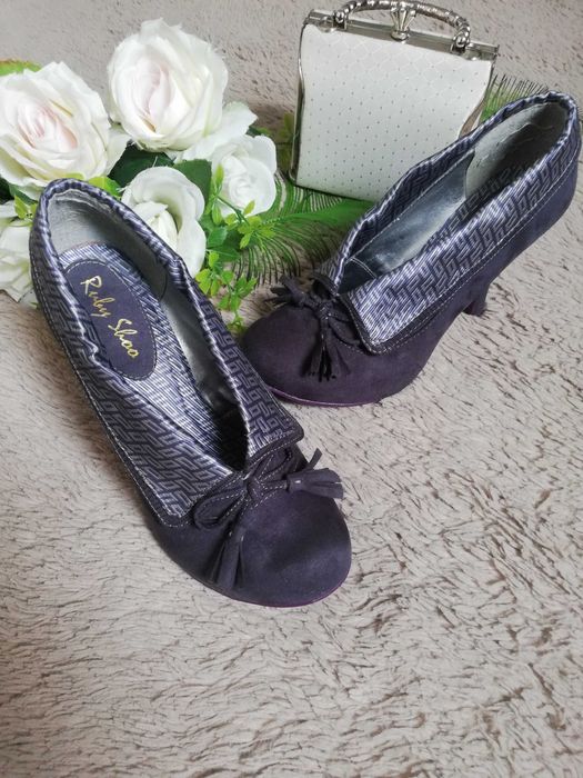Ruby Shoo Damskie Obcasy  Zamsz, Z Ozdobnymi Chwostami
