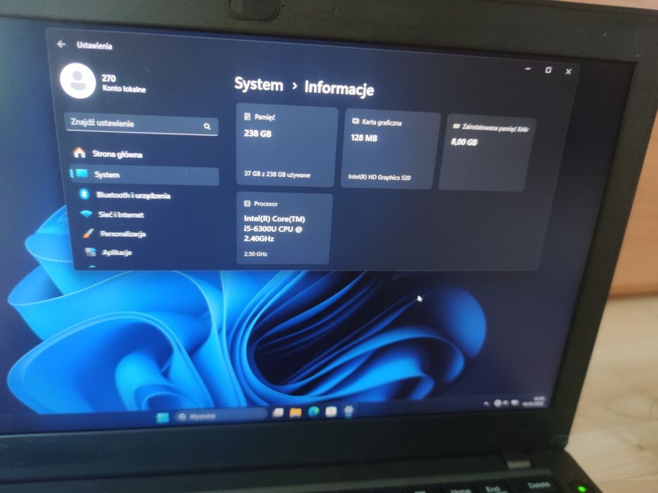 Laptop Lenovo ThinkPad X270 i5 fhd