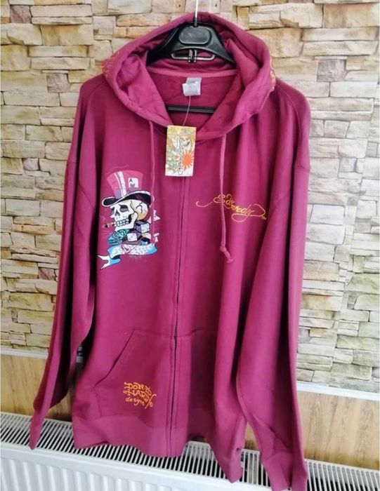 bluza z kapturem Ed Hardy, raglan