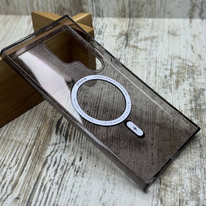 Чохол Proove MagSafe на Samsung S25 Ultra/ S24 Ultra. Чехол блёстки