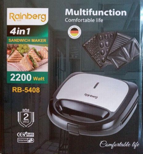 Rainberg 5408 2200Wat Гриль 4в1