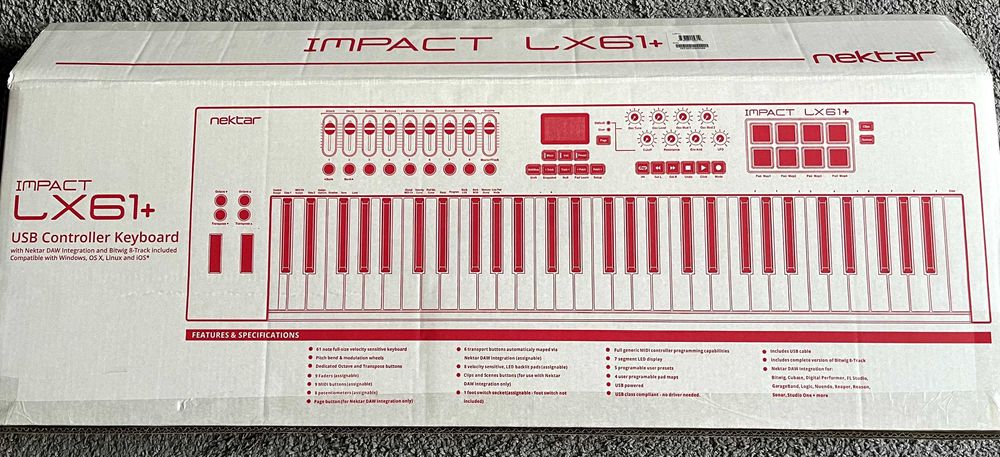 Controller MIDI Nektar Impact LX61+ - Tastiera 61 Tasti Sensibile, Integrazione DAW | Per Produzione Musicale - Foto 11