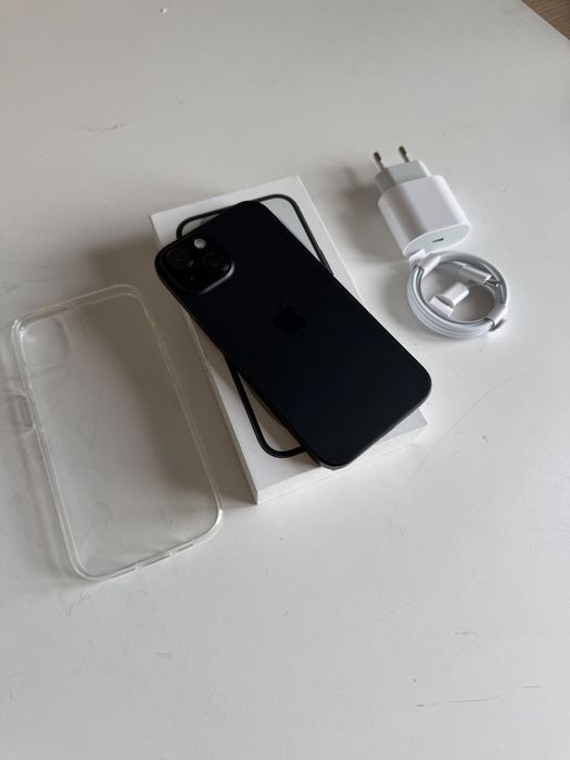 iPhone 15 128gb czarny bateria 100% komplet