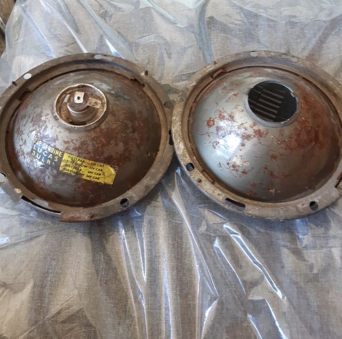 Par de faróis de carro mini - antigo