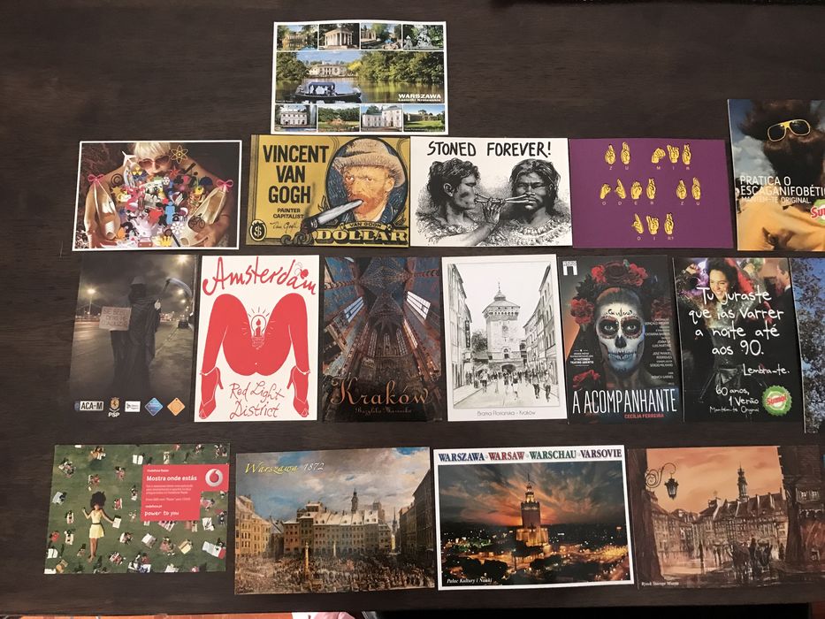 20 x postais de vários tipos