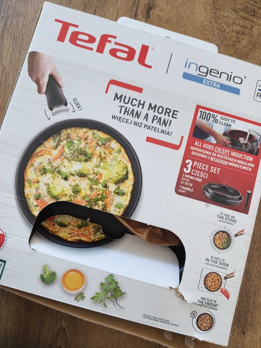 Tefal Ingenio na kuchenkę gaz 3 elementy nowy