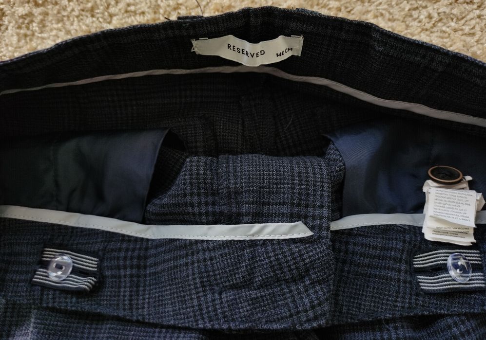 Garnitur chłopięcy,kamizelka+spodnie garniturowe Reserved, rozm 146