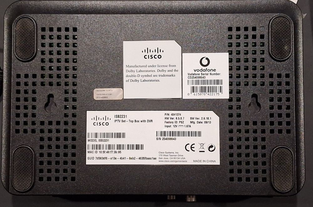 Receptor Cisco impecável