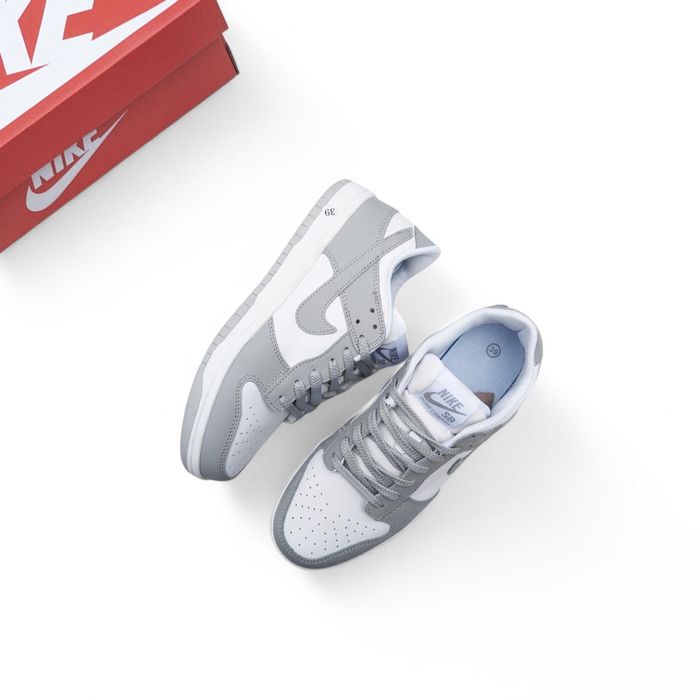 ТОП! Кросівки Nike Dunk Low Retro білі з сірим 41 42 43 44 45 46