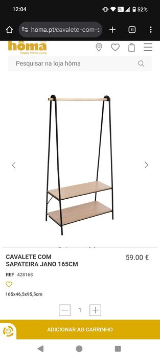 Estante com sapateira