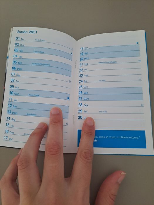 Agenda nova Unicef coleção