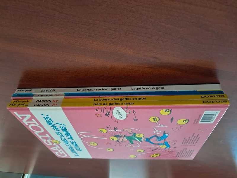 Lote  de 4 Gaston Lagaffe em Frances