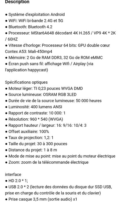 Byintek u30 pro dlp projector