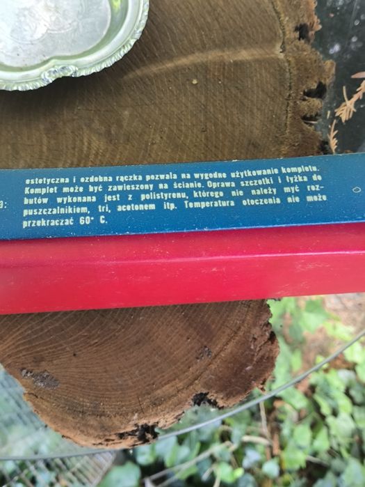 Komplet szczotka do ubrań i łyżka do butów. Vintage
