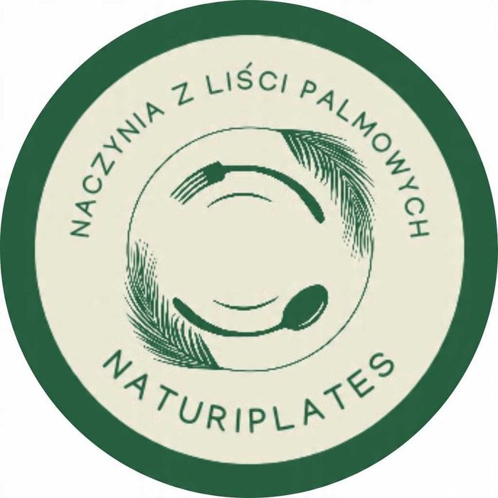 Eko talerze z liści palmowych 25cm 25szt biodegr PREMIUM