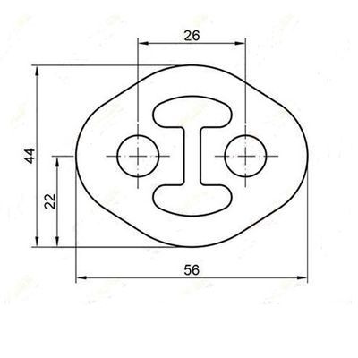 Wieszak Tłumika 26Mm Otw 8Mm