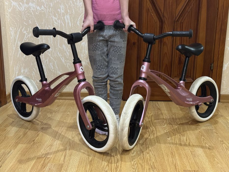 Біговел Lionelo Bart Bubblegum 12" EVA магнієвий рожевий. Велобег вело