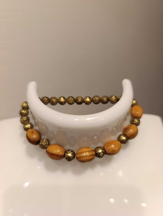 Zestaw 4 bransoletek |styl boho | eleganckie, na gumce |
