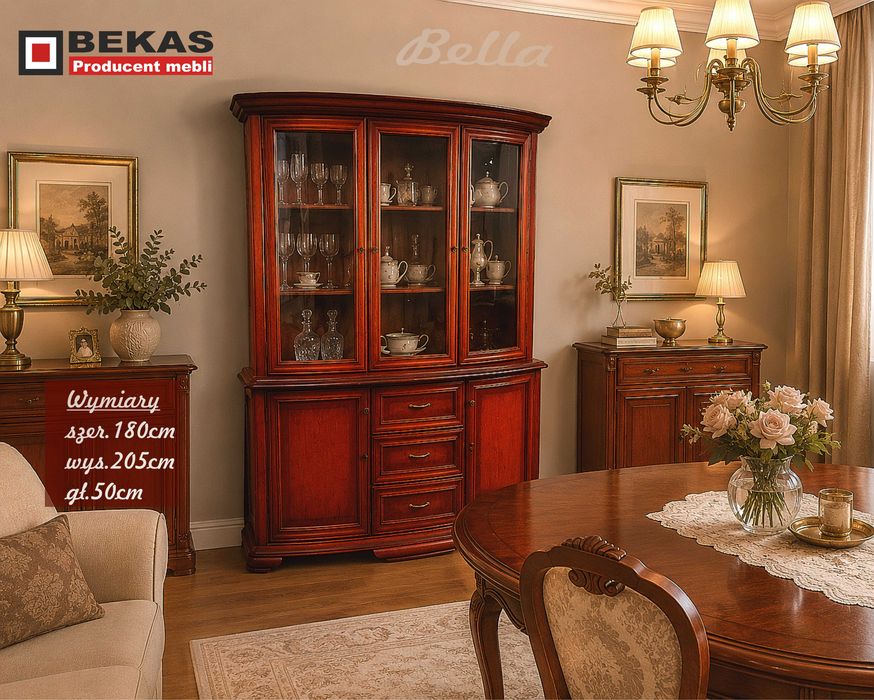 Klasyczna Stylowa elegancka Witryna Bella Producent BEKAS PROMOCJA