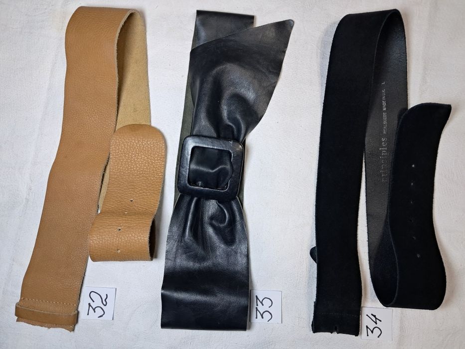 Ремені натуральна шкіра  широкі.