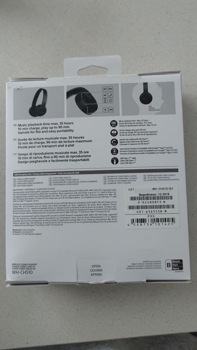 Headset Sony WH-CH510