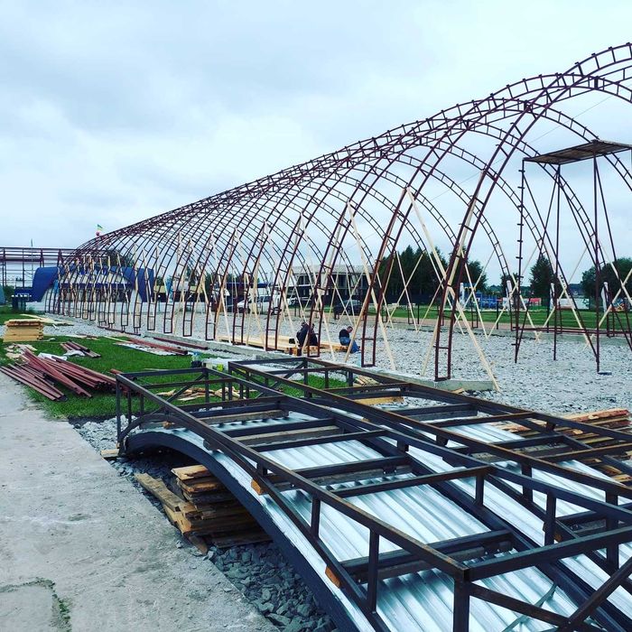 Ангар Склади Навіси Зерносховища з ПДВ виготовлення в Україні під ключ