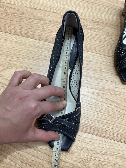 Buty na obcasie ażurowe czólenka damskie 39
