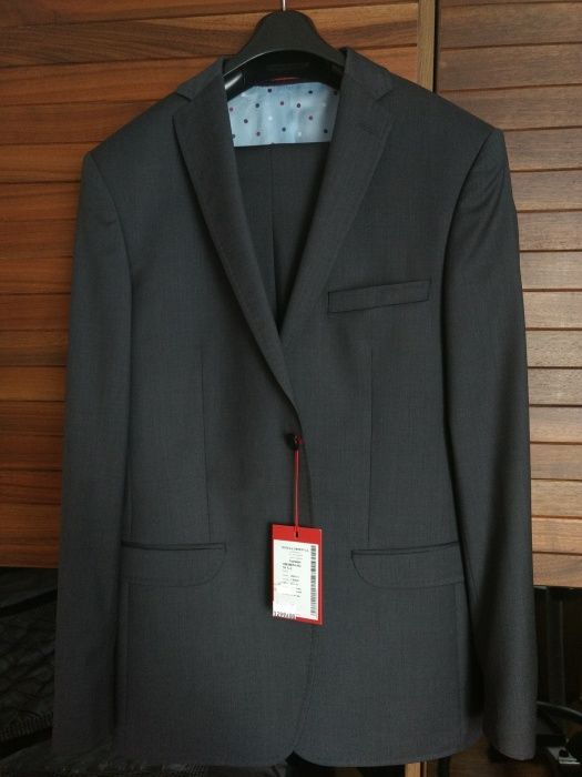 Garnitur Vistula 188/108/94 red slim stalowy szary