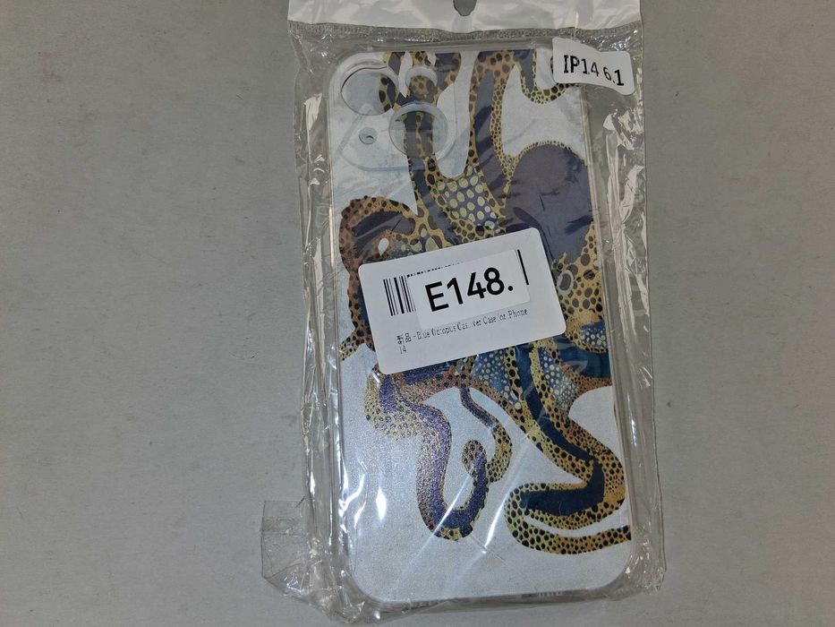 E148 Etui Telefon Silikonowe Wzór Ośmiornica do Apple iPhone 14 6.1
