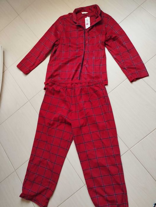 Піжама M&S фліс в червону клітинку