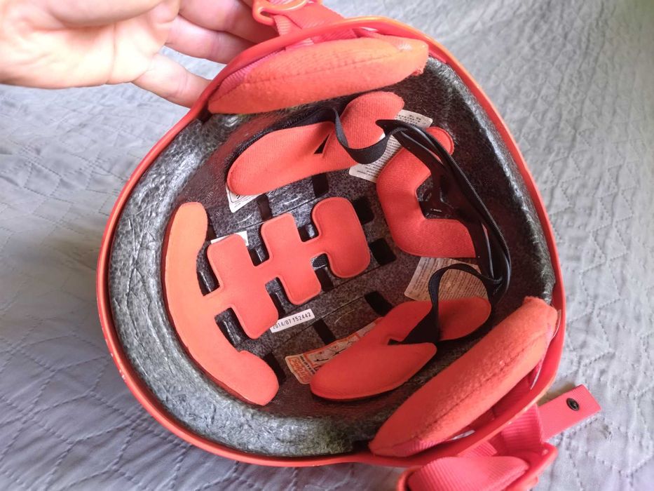Kask narciarski dla dzieci wedze pomarańczowy