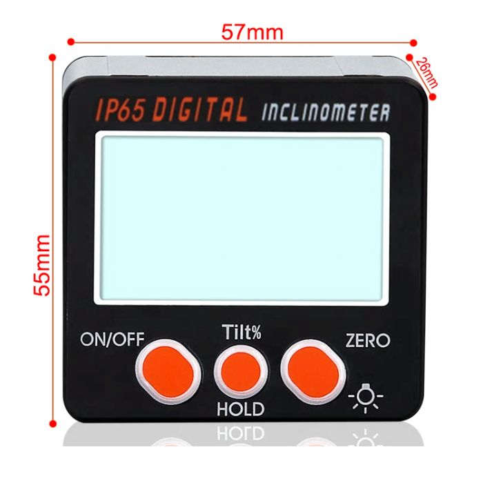 Inclinómetro Digital Base Magnética IP65 (NOVO)