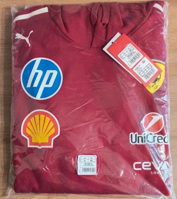 Puma Scuderia Ferrari F1 2025 HP - nowa oryginalna bluza z kapturem.