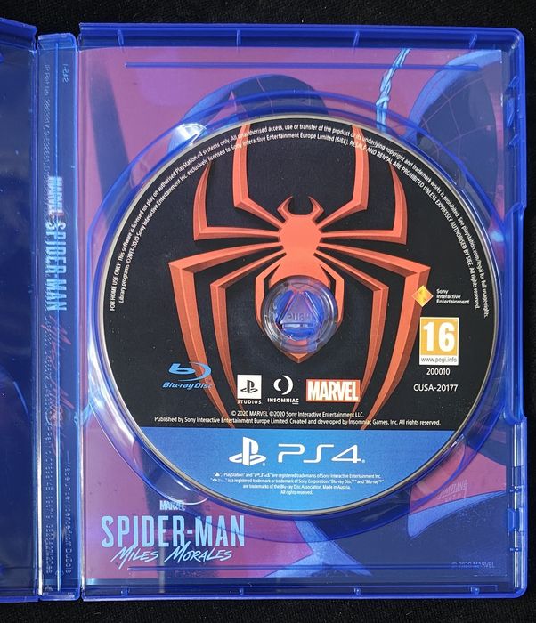 Spiderman Miles Morales PL Dubbing po polsku Gra na PS4 +Bezpł Update PS5 Angielska Okładka BDB Stan