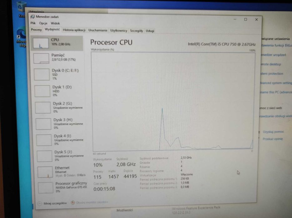 Komputer PC Do Gier. i5, P55-UD3L, Nvidia GF GTS450, Dysk SSD,12GB RAM