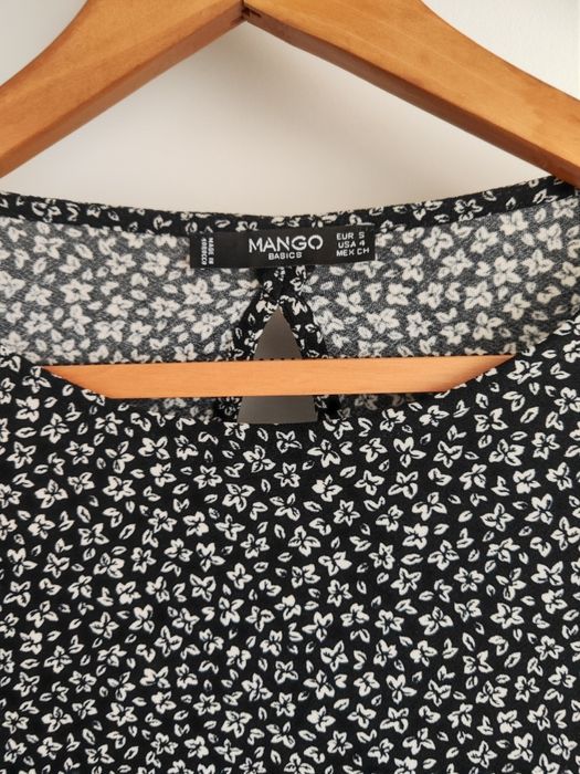 Vestido mango padrão floral