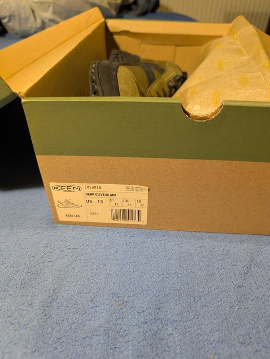 Keen KS86 Lea - 47 - US13 - 31см - темна оливка -ретро - нові!