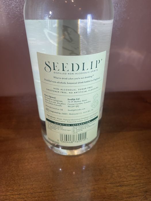 Seedlip Garden 108 – "Gin" Bezalkoholowy 0% – Destylat Ziołowy 700ml