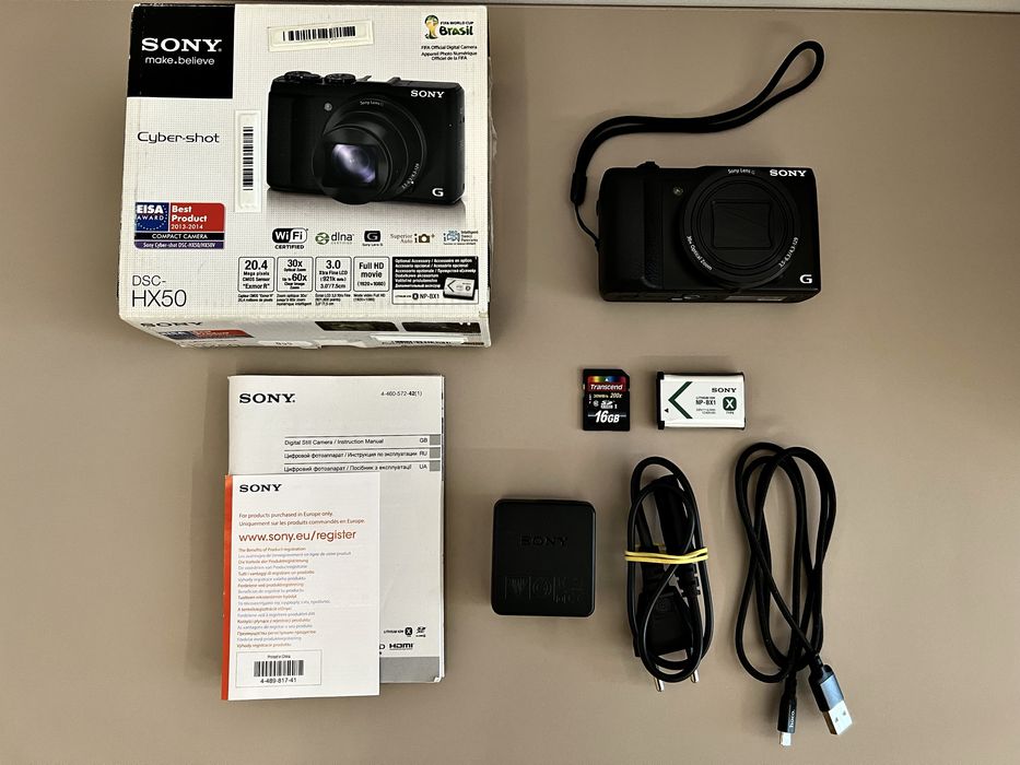 Sony HX50  як НОВИЙ повний комплект